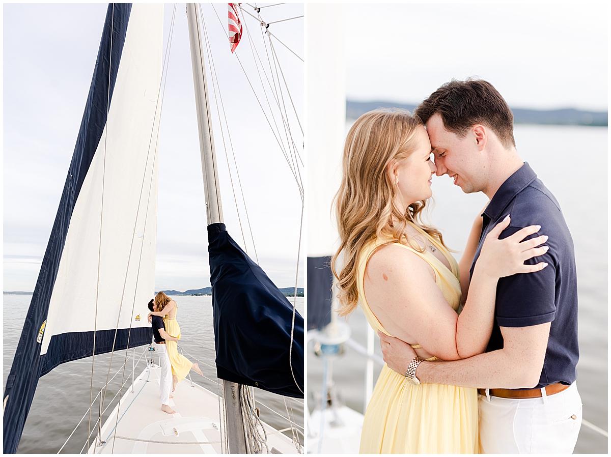 Felicia and Mitch sailing engagement by Siobhan Stanton Photography based in New York