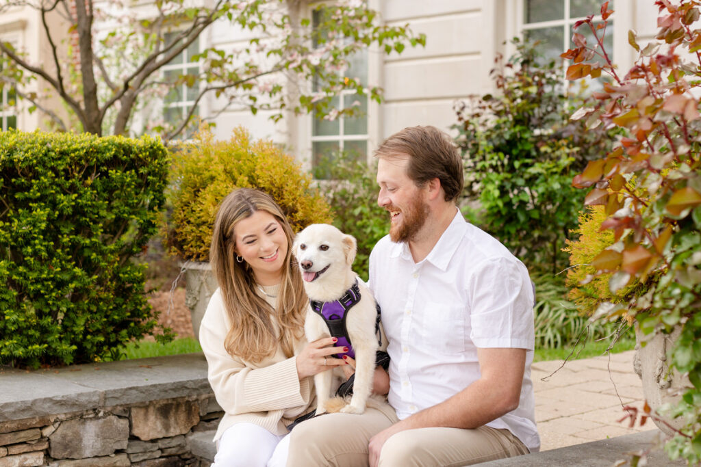 Tarrytown Riverwalk Engagement Session with dog by Siobhan Stanton Photography