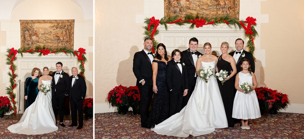 wedding family portraits at Westchester Country Club