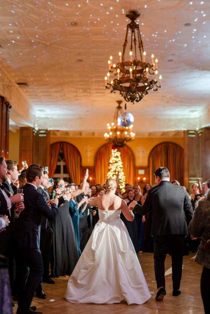 Grand entrance as newlyweds, entrance as newlyweds, Westchester Country Club