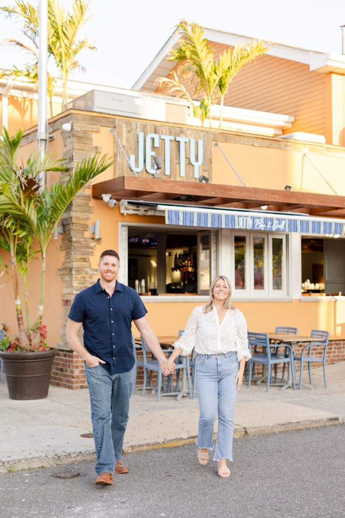 Long Beach engagement session, Jetty Bar & Grill, Long Beach, New York