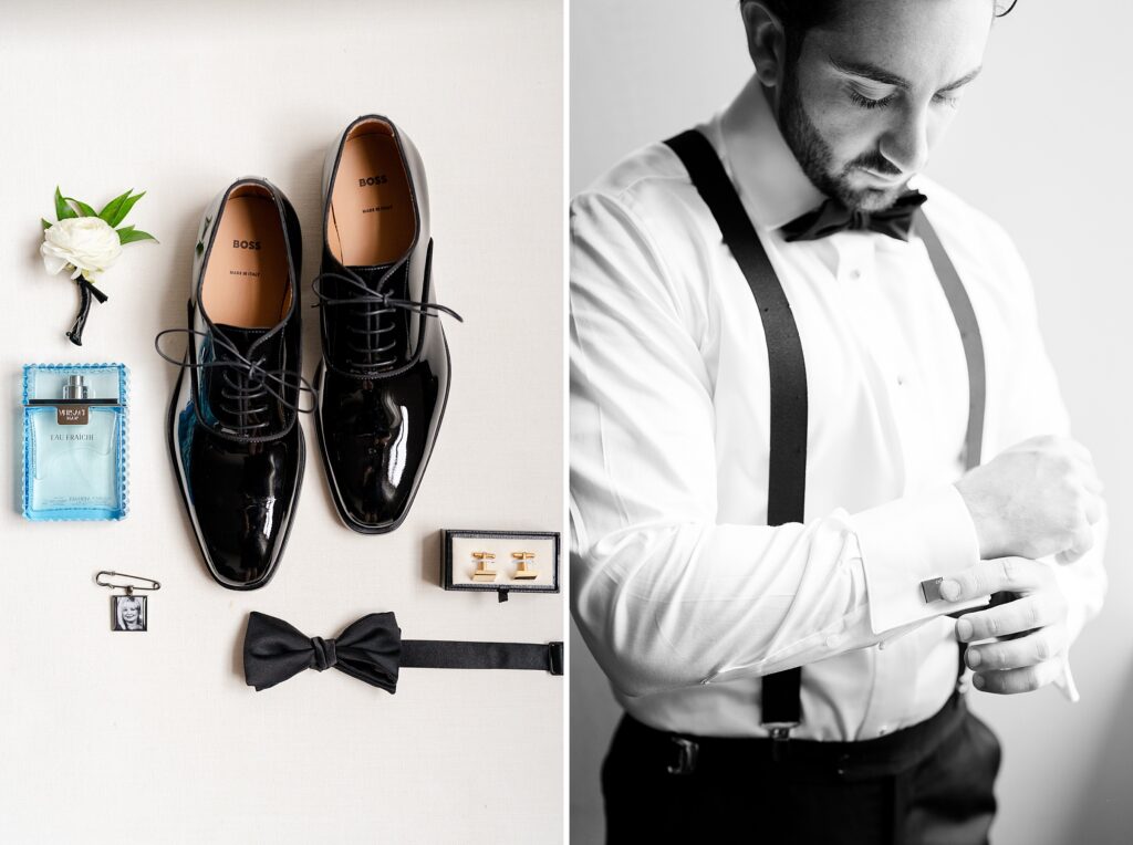 groom details, cufflinks, groom getting ready