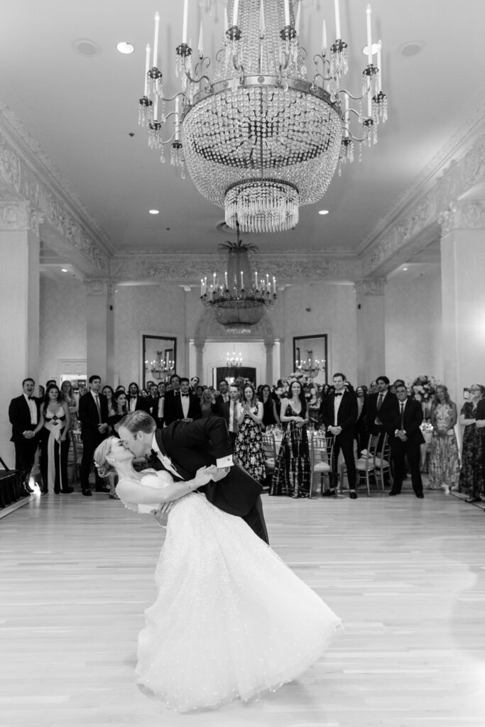 Wedding at Westchester Country Club, bride and groom first dance, Westchester country club wedding