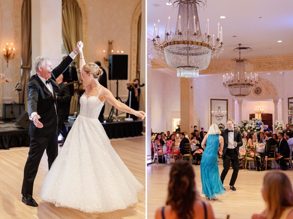 father daughter and mother son dance