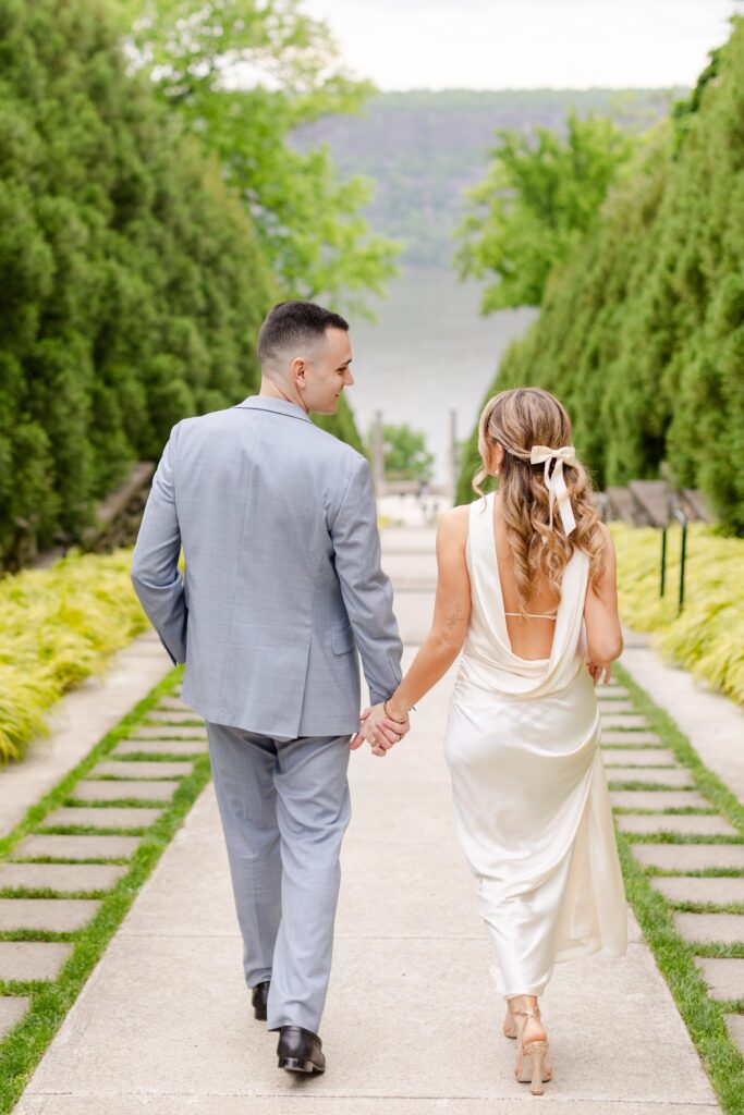 chic white dress, engagement shoot inspiration, cengagement white dress