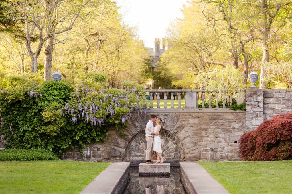 engagement session in New York, couple posing for engagement session, couple holding hands, New York engagement session