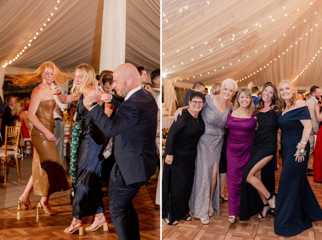 guests dancing on the dancefloor