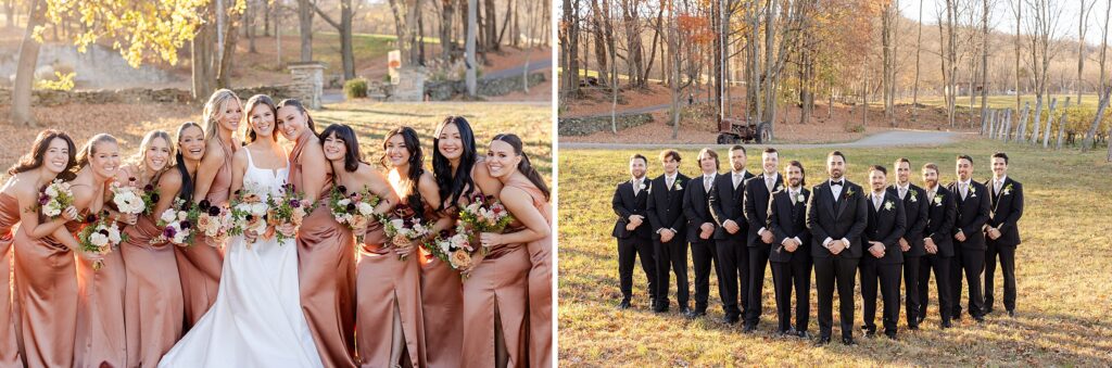 bridesmaids and groomsmen 