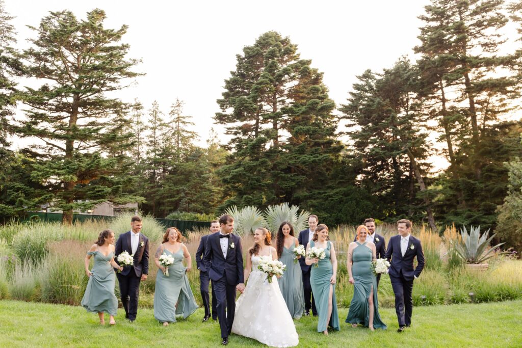 bridal party at NYBG,  Bridal portraits at New York Botanical Gardens, New York Wedding Weekend