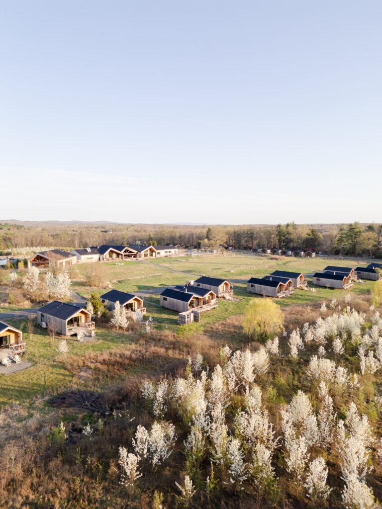 areal view Wildflower Farms wedding venue in Hudson Valley