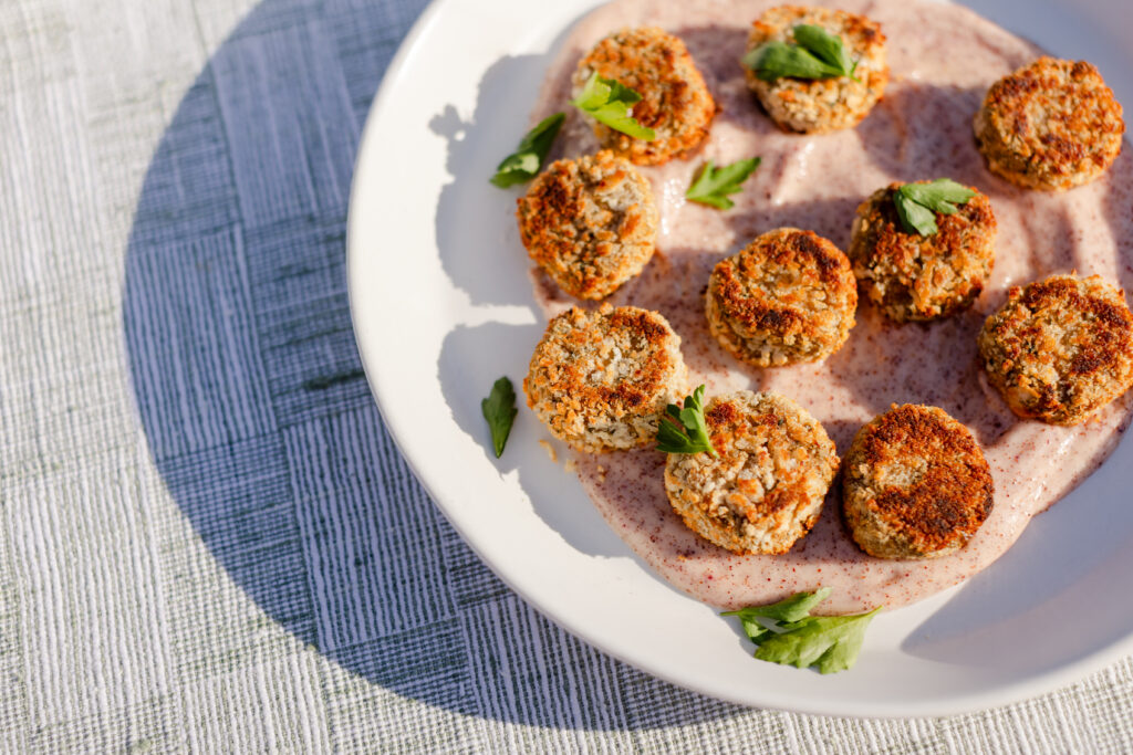Michelin-Star hors d'oeuvres at cocktail hour at Wildflower Farms